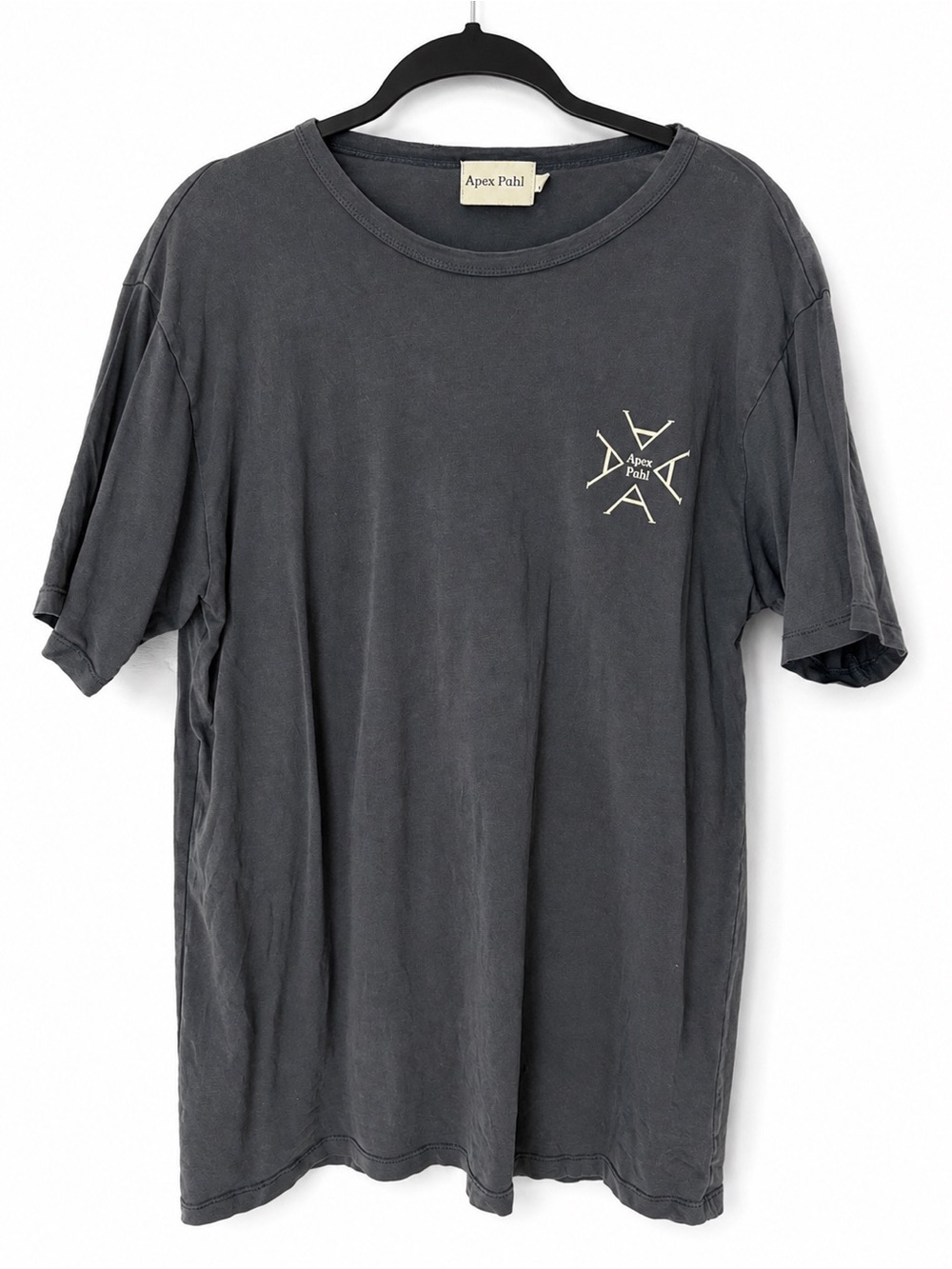 Apex Pahl Men’s Navy Blue Graphic Back Logo Streetwear T-Shirt XL